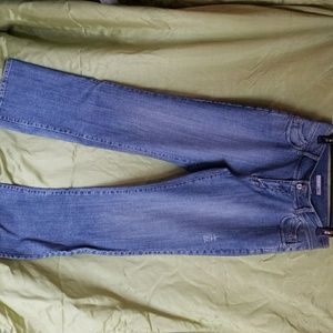 Chico's Platinum Distressed jeans sz 1.5 reg.
